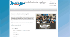 Desktop Screenshot of bluearrowswimming.com
